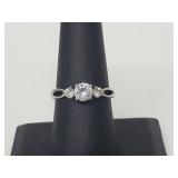 .925 Sterling Silver CZ Engagement Ring .925 Sterling Silver CZ Engagement Ring