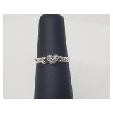 .925 Sterling Silver Heart Ring .925 Sterling Silver Heart Ring