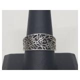 .925 Sterling Silver Flower Ring