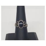 .925 Sterling Silver Onyx Ring