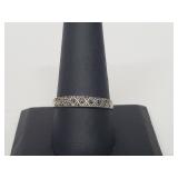 .925 Sterling Silver Marcasite Band