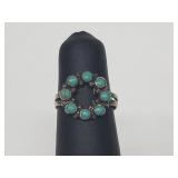 .925 Sterling Silver Turquoise Ring