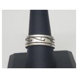 .925 Sterling Silver 'Wave'Band .925 Sterling Silver 'Wave'Band