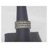 .925 Sterling Silver Diamond/Peridot Ring .925 Sterling Silver Diamond/Peridot Ring