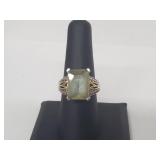 .925 Sterling Silver Gemstone/Diamond Ring .925 Sterling Silver Gemstone/Diamond Ring
