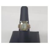 .925 Sterling Silver Gemstone/Diamond Ring