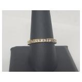 Vermeil/.925 Sterl Silver CZ Band