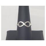 .925 Sterling Silver Infinity Ring