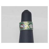 .925 Sterling Silver Floral Band .925 Sterling Silver Floral Band