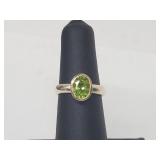 .925 Sterling Silver Peridot Ring .925 Sterling Silver Peridot Ring