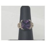 .925 Sterling Silver Amethyst Ring .925 Sterling Silver Amethyst Ring