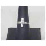 .925 Sterling Silver Cross Ring