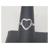 .925 Sterling Silver Heart Ring