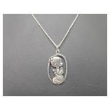 .925 Sterl Silv Precious Moments Pendant & Chain