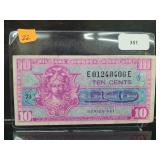 10 Cent Military Payment Certificate 10 Cent Military Payment Certificate