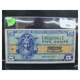 5 Cent Military Payment Certificate 5 Cent Military Payment Certificate