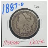 1887-O 90% Silver Morgan $1 Dollar