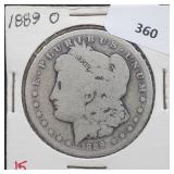 1889-O 90% Silver Morgan $1 Dollar