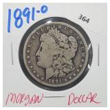 1891-O 90% Silver Morgan $1 Dollar