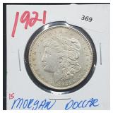 1921 90% Silver Morgan $1 Dollar