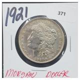 1921 90% Silver Morgan $1 Dollar