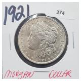 1921 90% Silver Morgan $1 Dollar