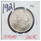 1921 90% Silver Morgan $1 Dollar