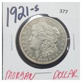 1921-S 90% Silver Morgan $1 Dollar 1921-S 90% Silver Morgan $1 Dollar