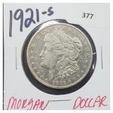 1921-S 90% Silver Morgan $1 Dollar