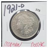 1921-D 90% Silver Morgan $1 Dollar 1921-D 90% Silver Morgan $1 Dollar