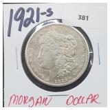 1921-S 90% Silver Morgan $1 Dollar 1921-S 90% Silver Morgan $1 Dollar