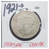 1921-S 90% Silver Morgan $1 Dollar