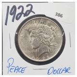 1922 90% Silver Peace $1 Dollar