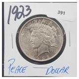 1923 90% Silver Peace $1 Dollar 1923 90% Silver Peace $1 Dollar