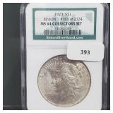 NGC 1923-S MS64 90% Silver Peace $1 Dollar