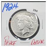 1924 90% Silver Peace $1 Dollar 1924 90% Silver Peace $1 Dollar