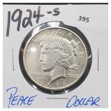 1924-S 90% Silver Peace $1 Dollar 1924-S 90% Silver Peace $1 Dollar