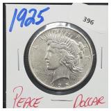 1925 90% Silver Peace $1 Dollar