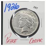 1926 90% Silver Peace $1 Dollar 1926 90% Silver Peace $1 Dollar