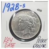 Key Date 1928-S 90% Silver Peace $1 Dollar