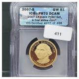 ICG 2007-S PR70DCAM Washington $1 Dollar