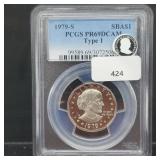 PCGS 1979-S PR69DCAM Type 1 SBA $1 Dollar PCGS 1979-S PR69DCAM Type 1 SBA $1 Dollar