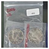2-2006 JFK Half $1 Dollars 2-2006 JFK Half $1 Dollars