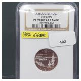NGC 2005-S PF69 Ultra Cameo OR 90% Silv Quarter NGC 2005-S PF69 Ultra Cameo OR 90% Silv Quarter