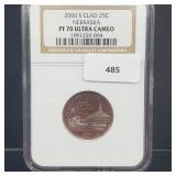 NGC 2006-S PF70 Ultra Cameo Clad NE Quarter NGC 2006-S PF70 Ultra Cameo Clad NE Quarter