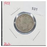 1901 V Nickel 1901 V Nickel