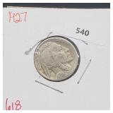 1927 Buffalo Nickel