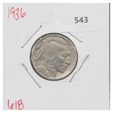 1936 Buffalo Nickel