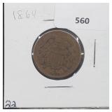 1864 Two Cent Piece