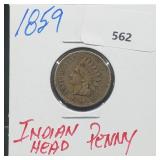 1859 Indian Head Penny One Cent